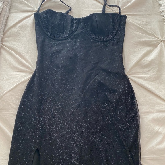 BABYBOO TRIXIE MAXI DRESS - BLACK SPARKLE - Picture 7 of 10